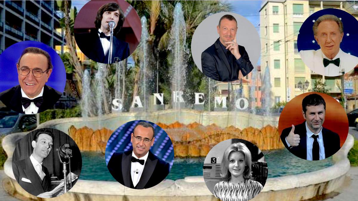 Sanremo, tutti i conduttori della storia del Festival della Canzone Italiana (imusicfun.it)
