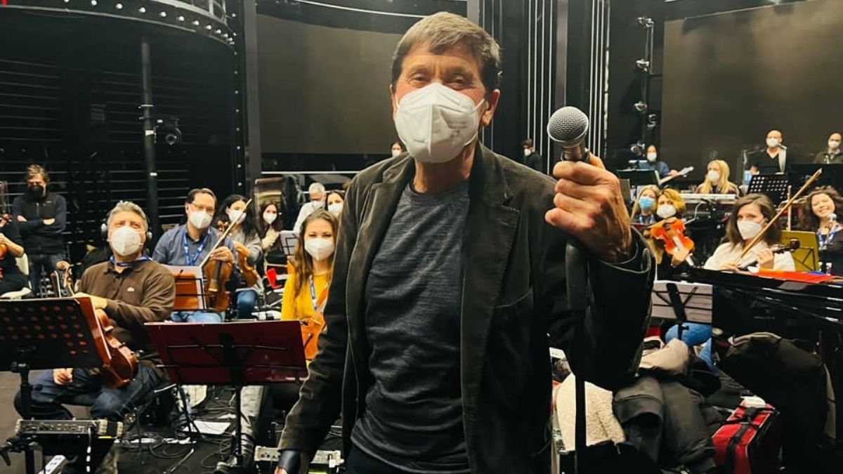 Gianni Morandi Sanremo 2022 prove orchestra