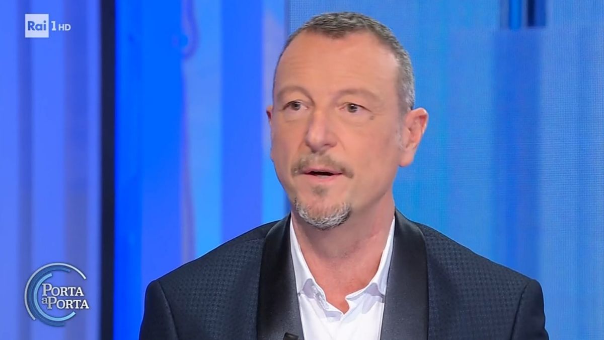 Sanremo 2022 Amadeus Porta a Porta