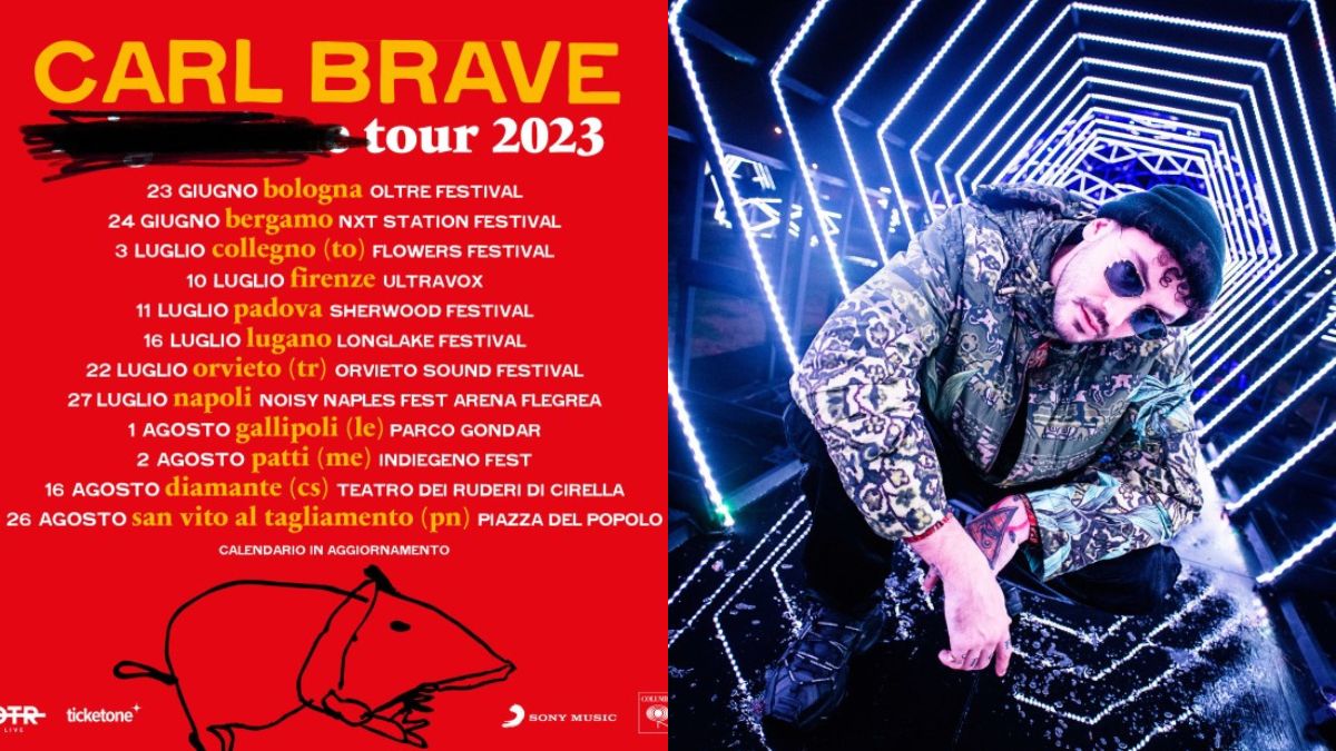 Carl Brave tour estivo 2023