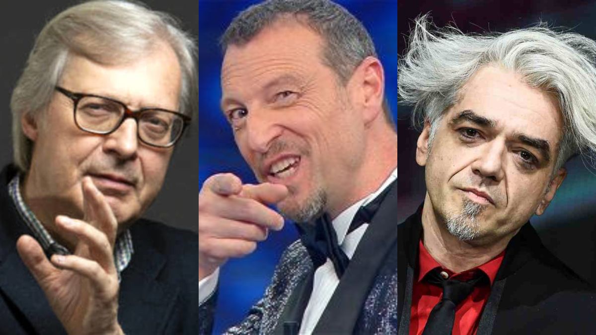 Amadeus Sgarbi Morgan Sanremo