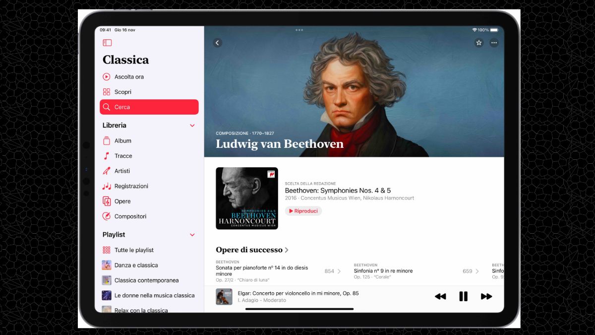 Apple Music Classical iPad