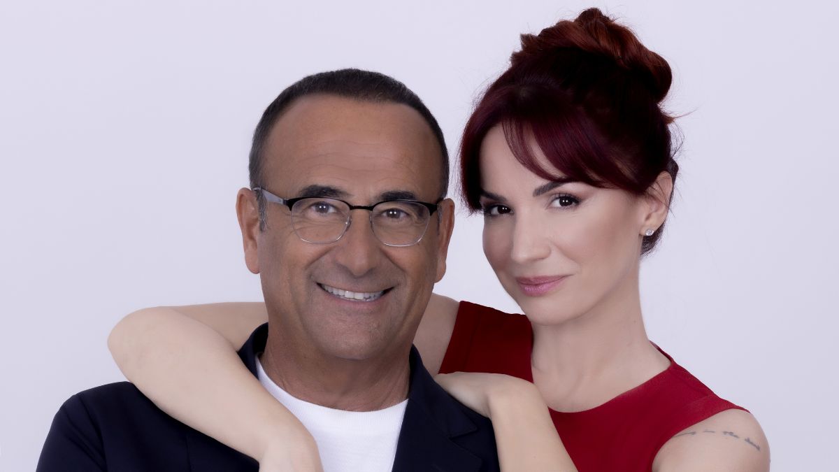 Carlo Conti e Andrea Delogu