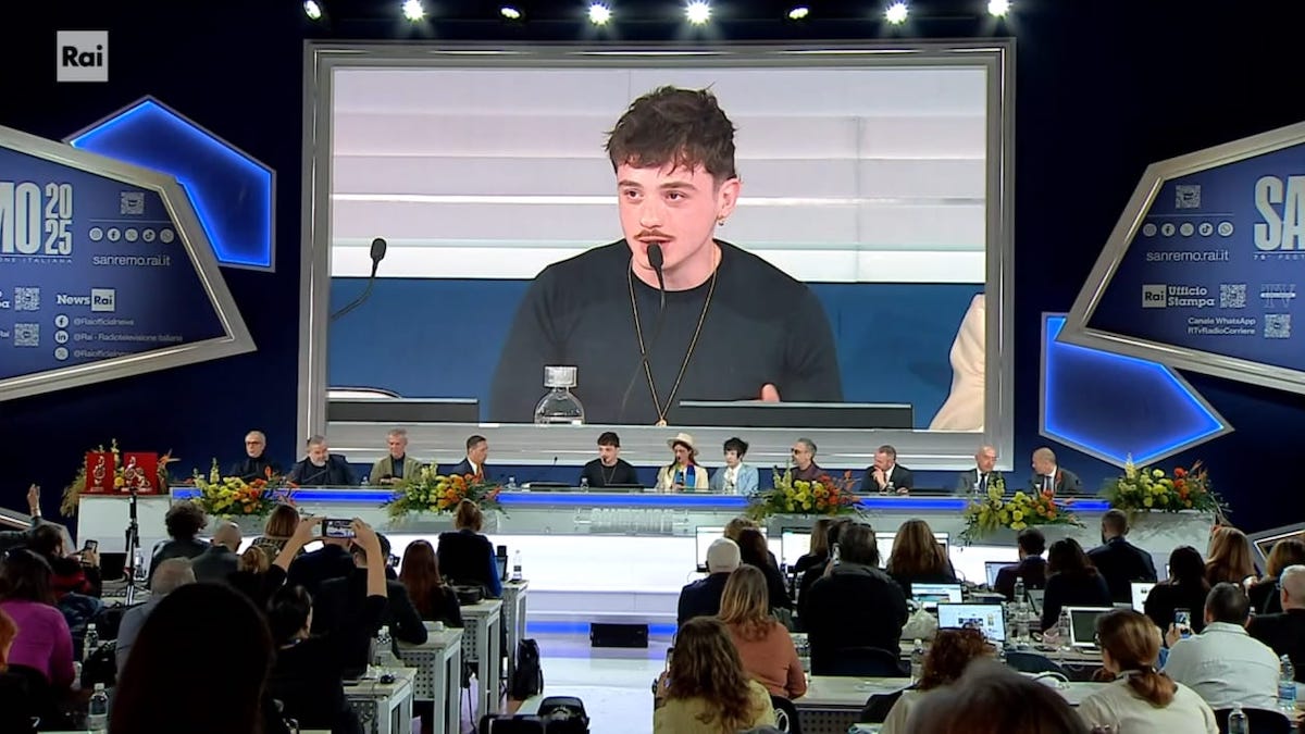Sanremo 2025 Olly Conferenza stampa
