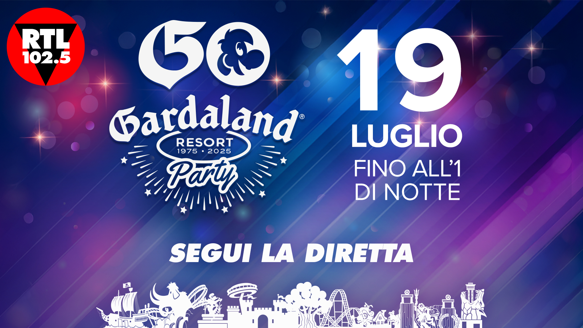 Gardaland 50th Anniversary Party_logo